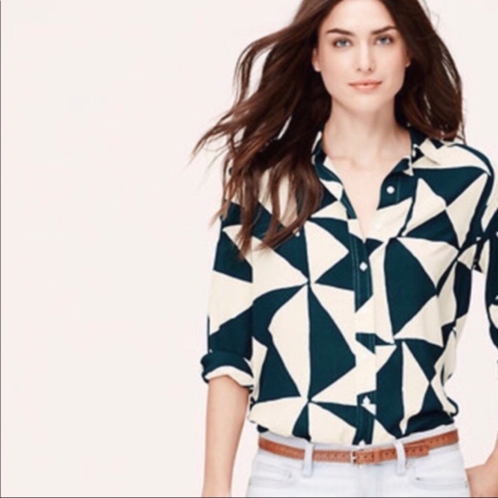 Loft Triangle Utility Blouse - image 2